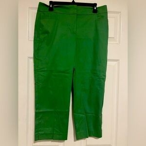 Ann Taylor Vibrant Green Cropped Pants